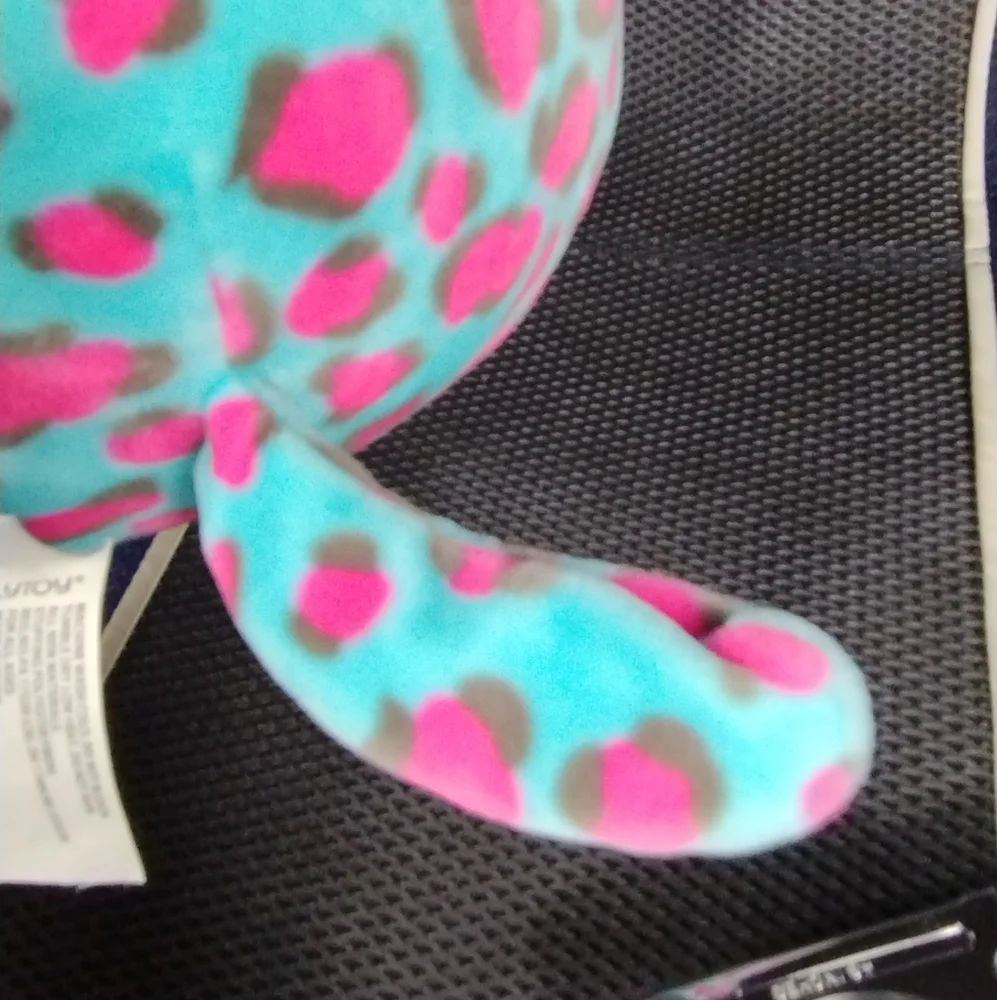 Squishmallow Leopard/Cheetah Plush Chelsea Heat Stuffed Animal 8" Blue & Pink - Picture 7 of 13